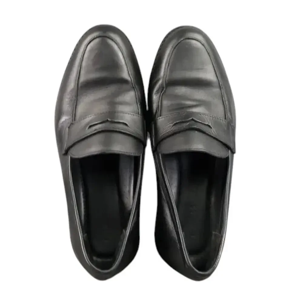 Express Shoes Men 11 Penny Loafer Slip On Leather Classic Lifestyle Preppy Black